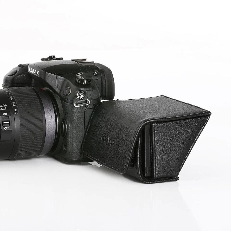 Солнцезащитный козырек с капюшоном Movo LH35 для 3,5-дюймового откидного жидкокристаллического экрана цифрового однообъективного зеркального фотоаппарата/камкордера - Изображение 2 из 4