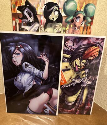 Zombie Tramp #58 DRAX GAL Virgin Chainsaw Kickstarter 2 Book Set NM 2023 NEW