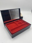 Jewelry Box With Mirror Detachable Stacking Trays Black Lacquered Plastic NIB — photo 7