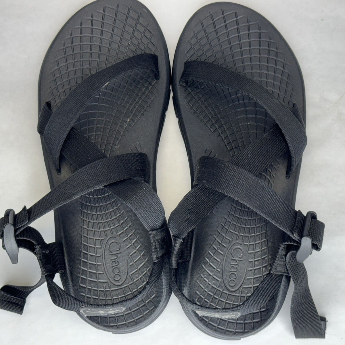 Chaco men’s black ZVOLV Sz 12 Chaco ZVolv Sandals Mens Sz 12 Solid Black Adjustable Strap  main image 2