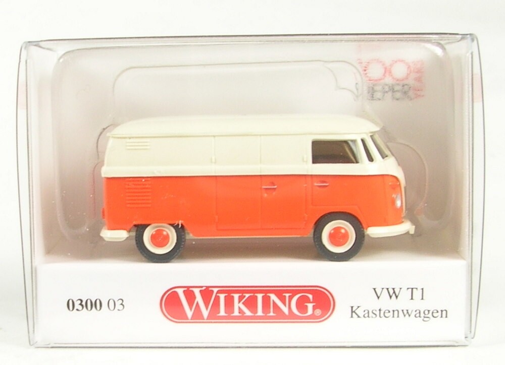 Vw T1 Panel Van 100 Years Sieper (White/Orange) 1963 - 1967 1:87 Wiking