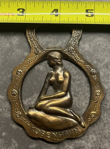 BCG Vintage Nude Mermaid Collectible Solid Bronze Bottle Opener Copenhagen EUC!! - Picture 8 of 9