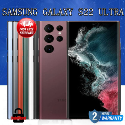NEW Samsung Galaxy S22 Ultra 5G 128/256/512GB FACTORY UNLOCKED GSM CDMA US STOCK