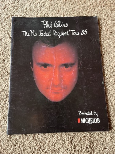 PHIL COLLINS 1985 NO JACKET REQUIRED TOUR CONCERT PROGRAM BOOK GENESIS 