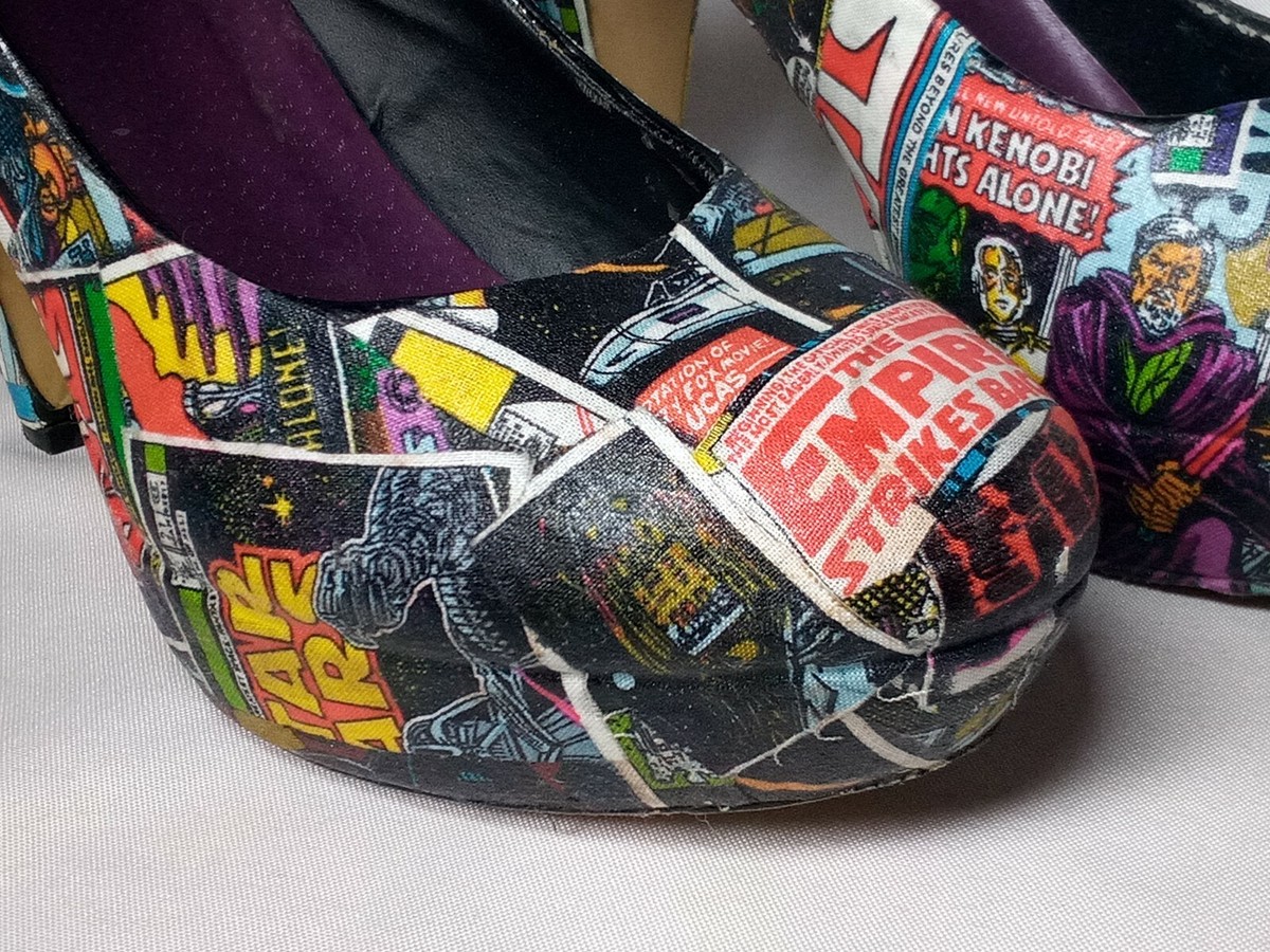 Star Wars Comics Custom Pump Heels Shoes Women's Size 10 US