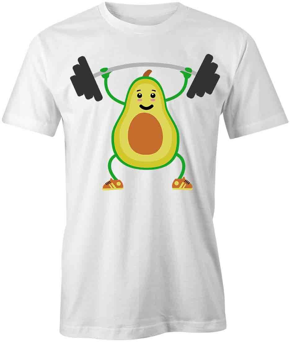 AVOCADO WEIGHT TShirt Tee Short-Sleeved Cotton CLOTHING FOOD S1WCA100