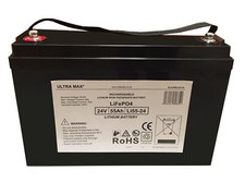 24v 55Ah LiFePO4 Battery For Electric Bicycle, Small Flat Electric Car, Forklift