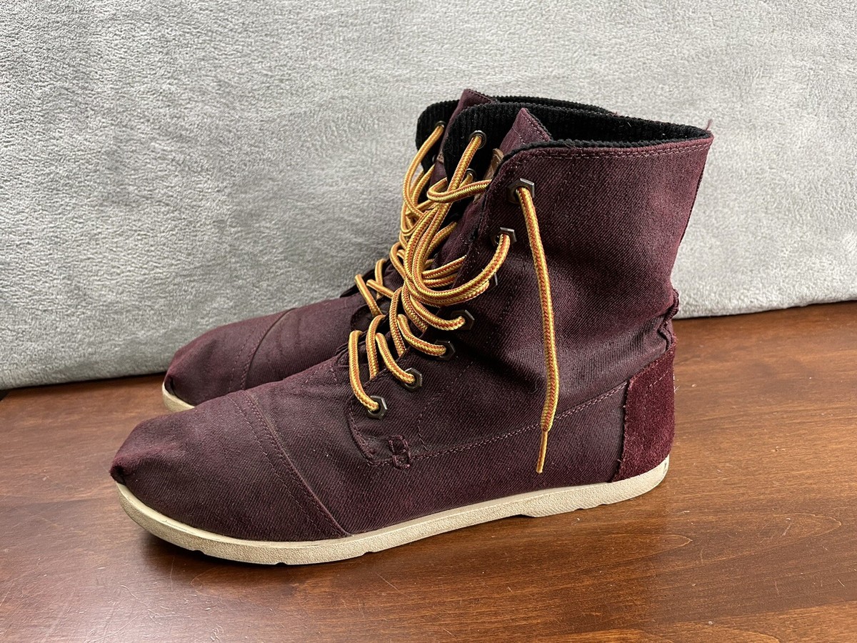 Toms Black Leather Chukka Boots with Burgundy Accents Toms Men main image 4