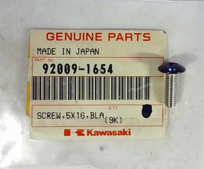 オーダー NOS KAWASAKI AN BR ER EX KRF KSV KVF VN ZG ZR ZX BLACK SCREW 5X16