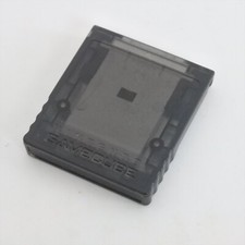 Gamecube Clear Black Memory Card 59 DOL-008 Nintendo Official GC 2176