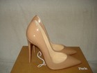 100% AUTHENTIC NEW WOMEN LOUBOUTIN SO KATE 120 NUDE PATENT PUMPS/HEELS US 7 — photo 6