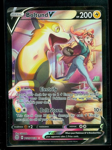 Pokemon BOLTUND V TG13 TG30 Brilliant Stars FULL ART Character Card MINT