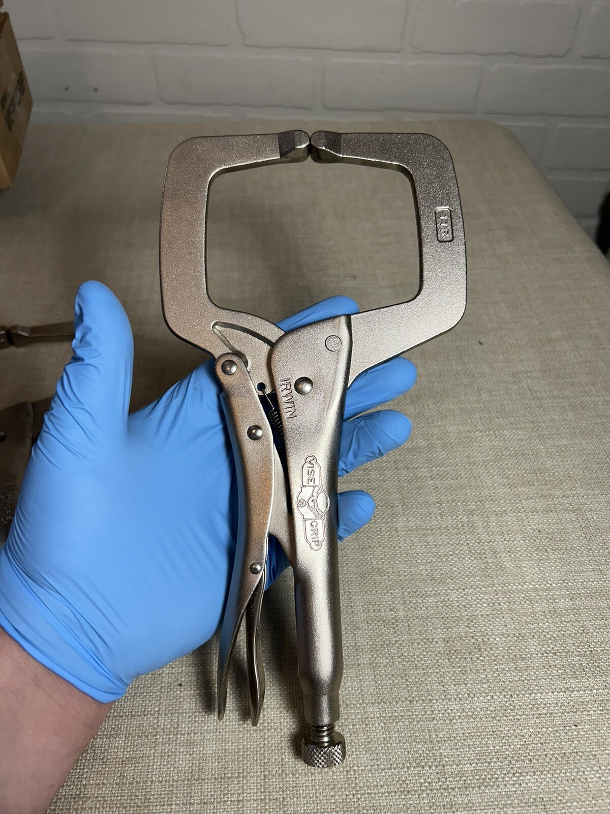 2 New Irwin 11" OAL C-Clamp Locking Pliers 2-5/8" Jaw Depth, 3-3/8" Jaw Opening