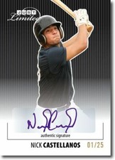 NICK CASTELLANOS 2011 Just LIMITED Rookie Autograph BLACK Auto RC #/25