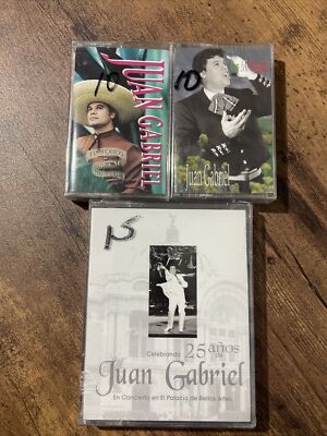 Juan Gabriel Casset Lot Of 3 Doble Cassette Mexico Orgullo Latin Sealed Original