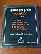 Combat Atari 2600 Video Game Cartridge CX-2601 Tested