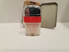 Vintage Scripto VU Lighter Parks & Roberts Well Ser. with Red Band New in Tin