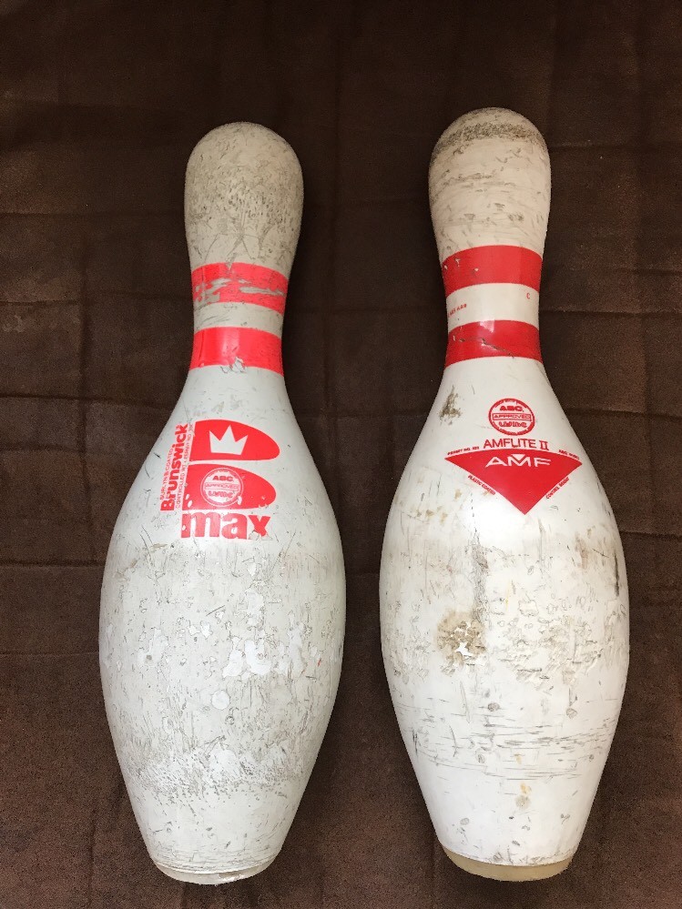 Vintage AMF Amflite II and Brunswick Max Bowling Pins | eBay