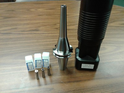 Slim Fit Collet Chuck CAT40-DC06-6'' & 3 Collets 1/8'',3/16'',1/4'' #CAT40-DC06-6new