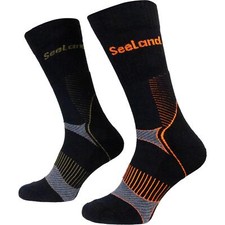 Seeland Field Coolmax 2 Pack Socks Black/Dark Grey Shooting Hunting Country