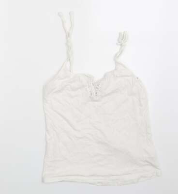 Love To Lounge Damen Tanktop weiß Baumwollmischung Größe 4