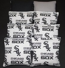 Chicago White Sox CORNHOLE BEAN BAGS 8 ACA Regulation Corn Hole Game Toss Bags