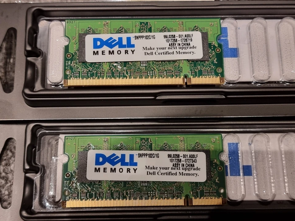 2 x 1GB LAPTOP SODMIMM DDR2 800MHz RAM MEMORY STICK MODULE NEW DELL SNPPP1-2C/1G - Image 4 of 4