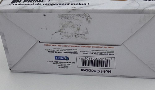 NIB NutriChopper Food Chopper & Dicer 4 Stainless Steel Blades Container. Open - Picture 4 of 5