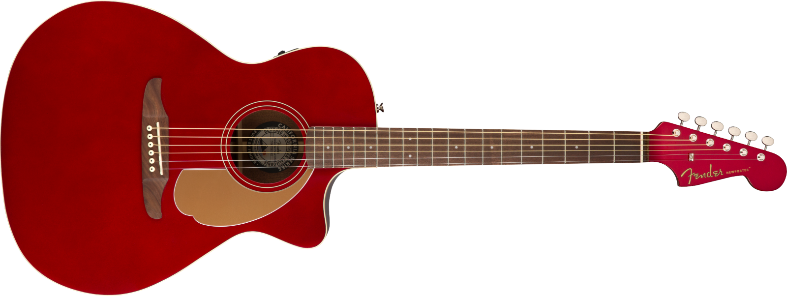 FENDER Newporter Player Acoustic Guitar Electric Neck /Headstock Candy