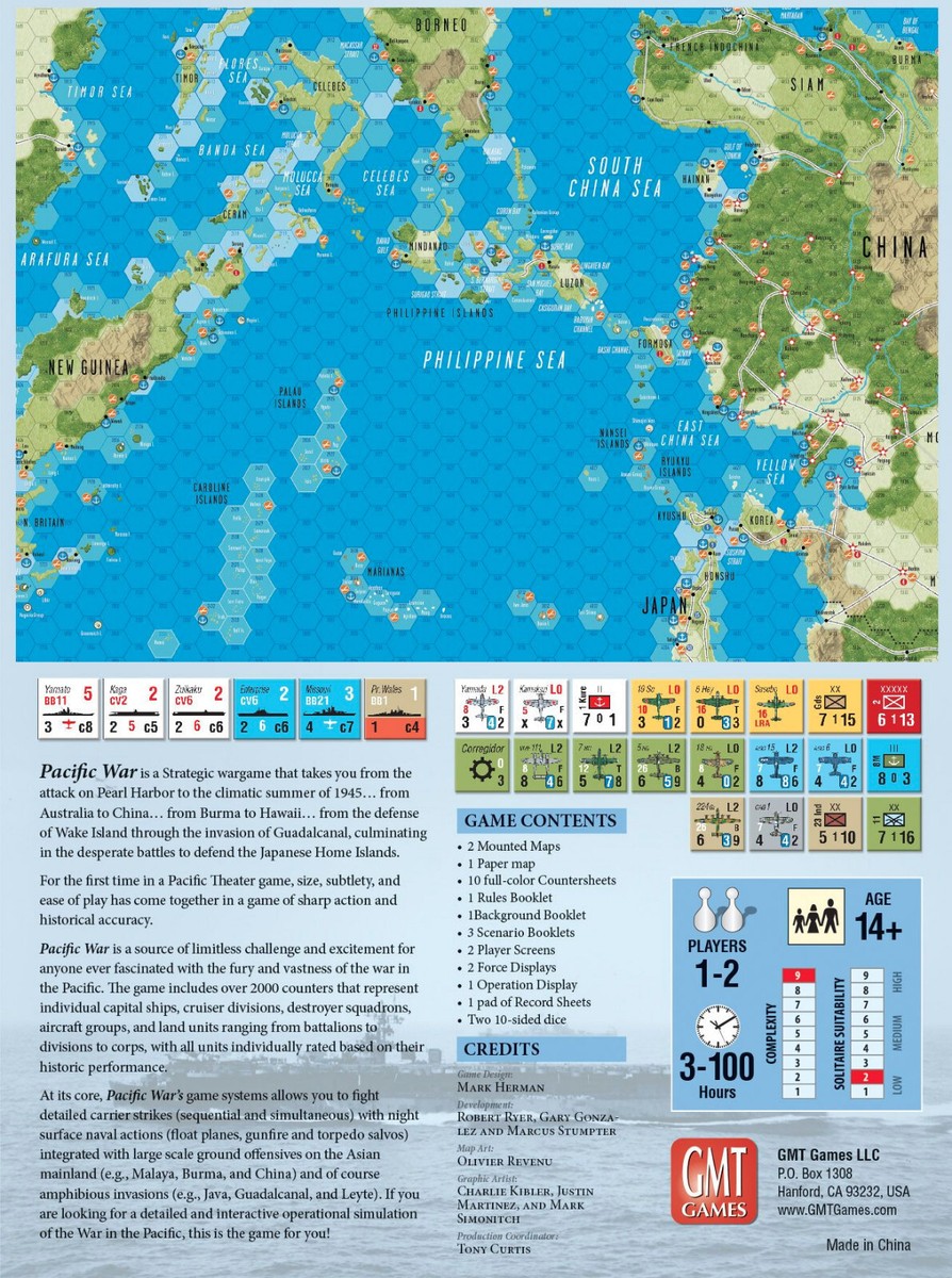GMT Games: Pacific War: The Struggle Against Japan, 1941 GMT Games: Pacific War: The Struggle Against Japan, 1941