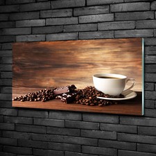 Glas-Bild Wandbilder Druck auf Glas 100x50 Essen & Getränke Kaffee Schokolade