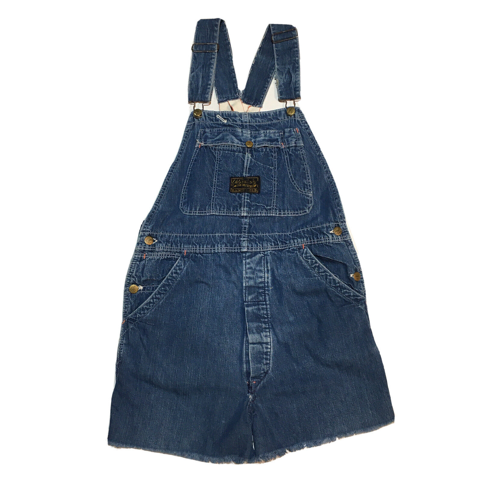 vtg 50s denim overalls 30 Old Kentucky 40s Shorts… - image 1