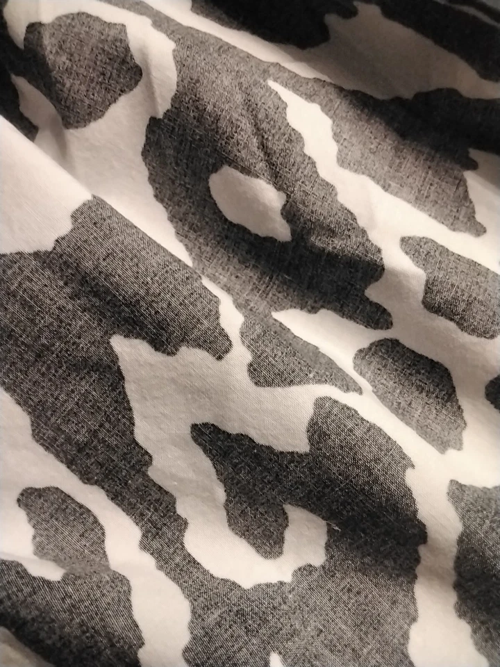 PB Dorm Pottery Barn Teen Zebra COMPLETO Negro Blanco PLANO Y AJUSTADO Y FUNDA DE ENSUEÑO Foto 3 de 4