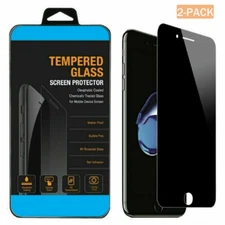 2-PACK For iPhone SE (2020) Privacy Anti-Spy HD-Tempered Glass Screen Protector