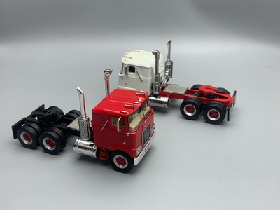 #ad Top Shelf 1 64 Mack F700 Diecast Alloy Trailer Car Truck Model Two color $49.99