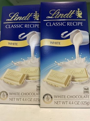 (X2)TWO Lindt Classic Recipe White Chocolate Bar - 4.4oz- Next Day Free Shipping
