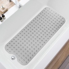 Bathtub Mats for Shower Tub, Extra Long Non-Slip 39 x 16 Inch Bath Mat with