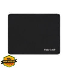 TECKNET Gaming Mouse Pad Anti-fray Waterproof Non-Slip Black