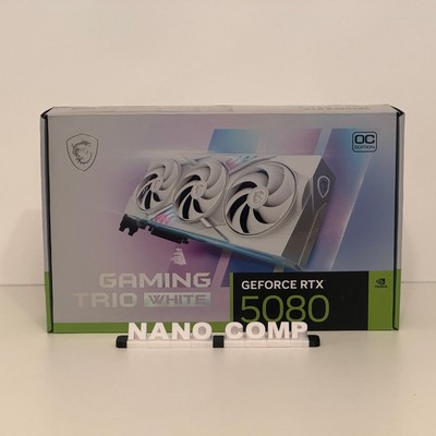 MSI GeForce RTX 5080 16GB GDDR7 Gaming Trio OC White
