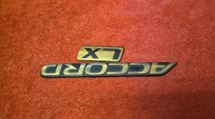1994-1997 Honda Accord OEM Gold Emblems CD5 CD7 CE1 94 95 96 97