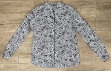 MARC O’POLO Hemd-Bluse Damen Bluse Gr.36(dunkelblau-weiß)