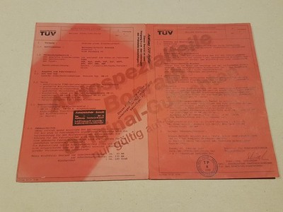 Abe opinion Bonrath single arm wiper Escort Orion, Type SW-15 TÜV test report