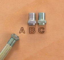 Alphabet Open Face Stamp Set 1/4" 4909-00 by Craftool Tandy Leath 27 PCS