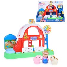 Ms. Rachel First Learning Farm Playset: Songs, Phrases & Animal Toys