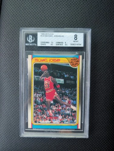 1988-89 Fleer - Fleer All Star Team Michael Jordan #120 Bgs 8