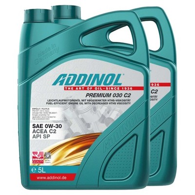 Motoröl ADDINOL 0W-30 Premium 030 C2 2 X 5 Liter für Citroen Fiat Hyundai KIA