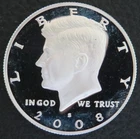 2008 -S Kennedy half dollar Gem  Proof 90% Silver