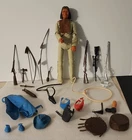 Vintage Marx Johnny West Indian Geronimo Chief Lots Access. Saddles LOOK All Pic