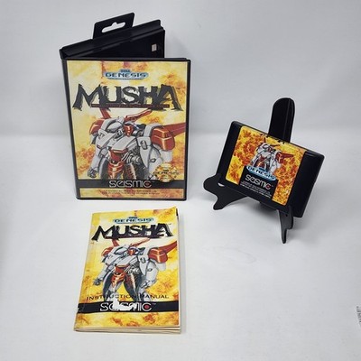 MUSHA (Sega Genesis, 1990) Complete RARE AUTHENTIC TESTED (Read description)