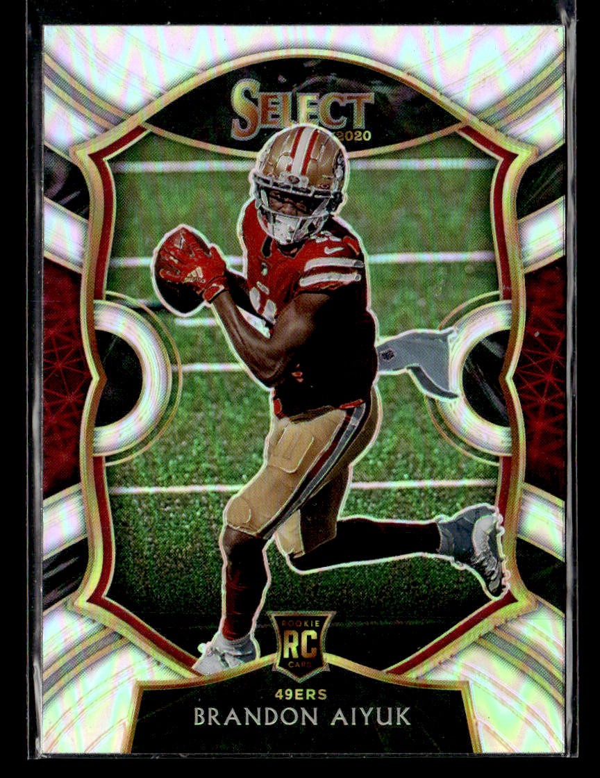 2020 Panini Select #66 Brandon Aiyuk Silver Prizm Rookie card